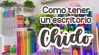 Cómo tener un escritorio HERMOSO 💚🐛 Inspiración para limpiar y ordenar [upl. by Dibri]