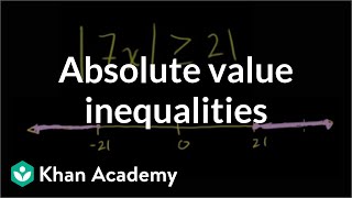 Absolute value inequalities  Linear equations  Algebra I  Khan Academy [upl. by Rego84]