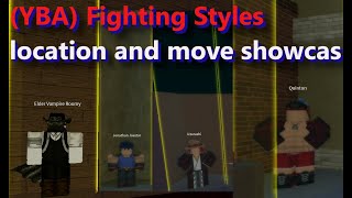 Your Bizarre AdventureYBA Fighting Styles location and move showcase [upl. by Kenna]