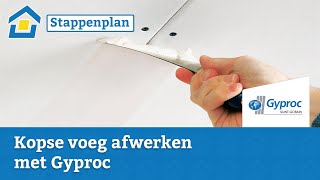 How to Kopse voeg afwerken met Gyproc [upl. by Corotto318]