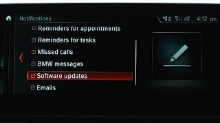 Customize iDrive Notifications  BMW HowTo [upl. by Neomah772]