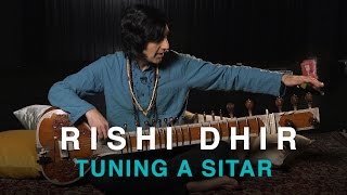 Rishi Dhir on How to tune a Sitar  CBC Music [upl. by Ellebanna532]