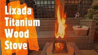 Lixada Titanium Wood Burning Stove Review  Ultralight Wood Stove [upl. by Adoree801]