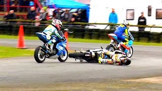 Kids Racing amp Crashing Motorcycles Jnr BSB amp Road to MotoGP British Championships Rd 1 Action [upl. by Roselani]