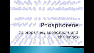 Phosphorene a 2D material [upl. by Nils]