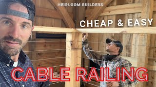 CHEAP and EASY CABLE RAILING [upl. by Tomasine61]