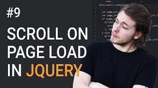 9 Animated scroll to a section on page load  Learn jQuery frontend programming [upl. by June794]