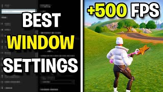 BEST WINDOWS Settings in Fortnite Chapter 5 MAX FPS [upl. by Piwowar287]