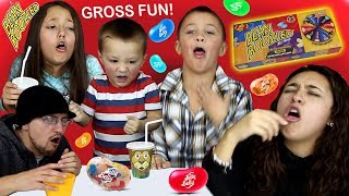 BEAN BOOZLED CHALLENGE HILARIOUS JELLY BEANS GAME FV Family [upl. by Ahsietal]