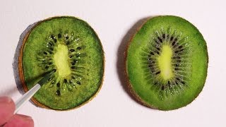 Realism Challenge 2 How to Draw a Kiwi Fruit [upl. by Marissa]