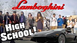 Driving My Lamborghini To High School At 17 Funny Supercar Reactions [upl. by Pius433]