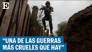 GUERRA UCRANIA  Así son los combates en las trincheras  EL PAÍS [upl. by Elaval]