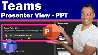 How do I use Presenter view in Teams  Teams PowerPoint live view [upl. by Tabbitha]