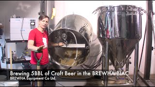 Brewing 5BBL of Craft Beer in the BREWHA BIAC microbrewery [upl. by Kliman]