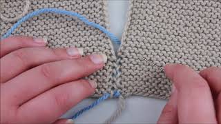 How to Mattress Stitch in Knitting [upl. by Aynod]