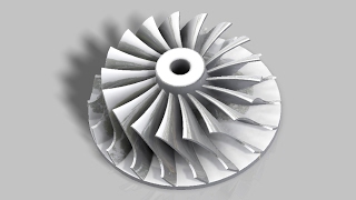 Autodesk Inventor Turbocharger Impeller [upl. by Jea484]