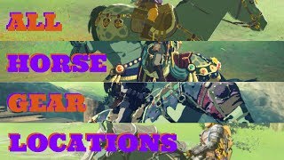 All Horse Saddle amp Bridle Locations Guide Zelda BOTW [upl. by Onateag]