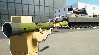 TANK BATTLE WITH ROCKET LAUNCHER  Brick Rigs Multiplayer Gameplay amp Update [upl. by Broderic8]