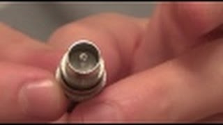 How to fit a TV Connector Plug onto a Coaxial AERIAL Cable [upl. by Septima965]