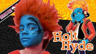 Holt Hyde Monster High Doll Costume Makeup Tutorial for Halloween [upl. by Nottage]