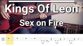 Kings Of Leon  Sex on Fire Bass Cover Tabs [upl. by Seligmann]