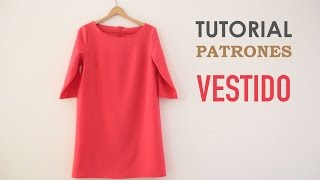 DIY Tutorial y patrones Vestido de Mujer [upl. by Nissa]