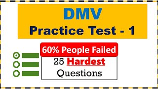 DMV Permit Practice Test 2024 25 Hardest Questions Part 1 [upl. by Nolos963]