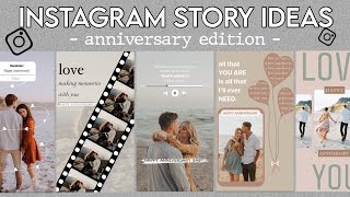 5 Creative Anniversary Story Ideas For Instagram  using the IG app ONLY [upl. by Aikrahs971]