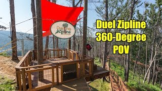 Anakeesta Zipline Experience 360Degree POV [upl. by Dnalsor410]