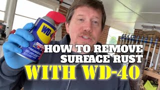 How To Remove Surface Rust With WD40 [upl. by Hsetirp]