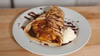 Caramelized Banana Crepe Recipe [upl. by Roderic]