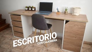 ESCRITORIO CON CAJONERA Desk with Drawers  PROYECTO MUEBLE [upl. by Anaiviv]