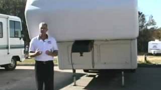 Hitching a fifth wheel trailer by RV Education 101® [upl. by Wye325]