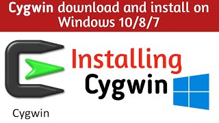 How to Install Cygwin on Windows 10  2021  Download Cygwin [upl. by Netsrek]