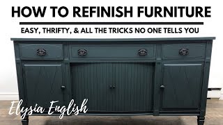 How to Refinish Furniture  Painting Furniture  Restoring Furniture [upl. by Cloe]