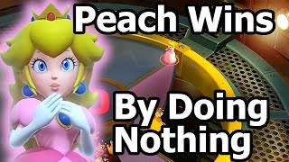 Super Mario Party  Peach Wins by Doing Absolutely Nothing [upl. by Ahasuerus206]