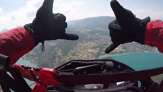 Paragliding Crash Accident at Annecy France  Raw Video [upl. by Kegan]