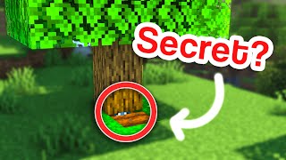 I turned a Tree into a Hidden Minecraft Base [upl. by Hillel]