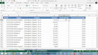 Grouping PivotTable Data Into Fiscal Quarters [upl. by Schoenburg]