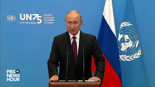 WATCH Russia President Putins full speech at UN General Assembly [upl. by Clorinda743]