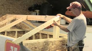 How To Build A Shed  Part 3 Building amp Installing Rafters [upl. by Letsirk551]