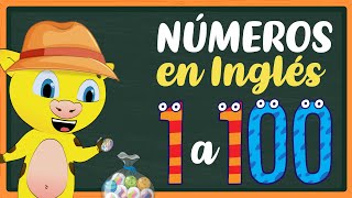 Los Números en Inglés del 1 al 100  Contar hasta el 100 en Inglés [upl. by Adnyleb192]