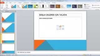 Microsoft Office  PowerPoint Kullanımı Slayt nasıl yapılır Basit Sunum Hazırlama [upl. by Tray]