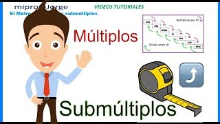 🔴 MÚLTIPLOS y SUBMÚLTIPLOS del METRO Ⓜ️ [upl. by Suoirrad]