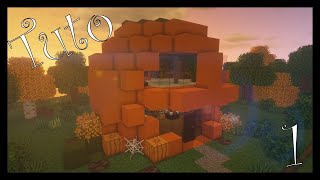 MINECRAFT 🎃  TUTO MAISON CITROUILLE FACILE SPÉCIAL HALLOWEEN 1 [upl. by Ralleigh795]