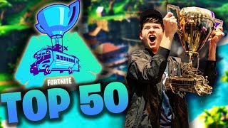 TOP 50 FORTNITE WORLD CUP MOST VIEWED CLIPS [upl. by Enelyaj]