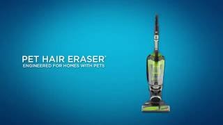 How to use the Pet Hair Eraser Upright Vacuum  BISSELL [upl. by Tomaso]