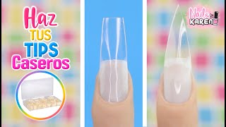 HAZ TUS TIPS para UÑAS CASEROS  Fácil y Barato [upl. by Byrann]