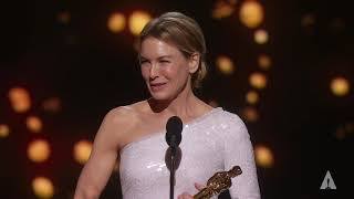 Renée Zellweger wins Best Actress  92nd Oscars 2020 [upl. by Naitsihc]