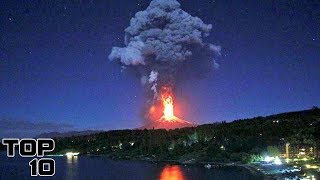 Top 10 Volcanic Eruptions Caught on Camera [upl. by Charlot694]